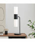 Dulance 2-Light 2-Light Table Lamp Black/Frost Glass Shade