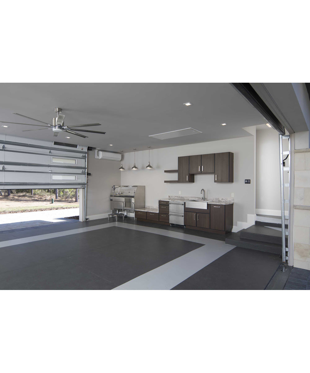 Vast 72" 18W LED Indoor/Outdoor 8-Blade Fan Brushed Nickel