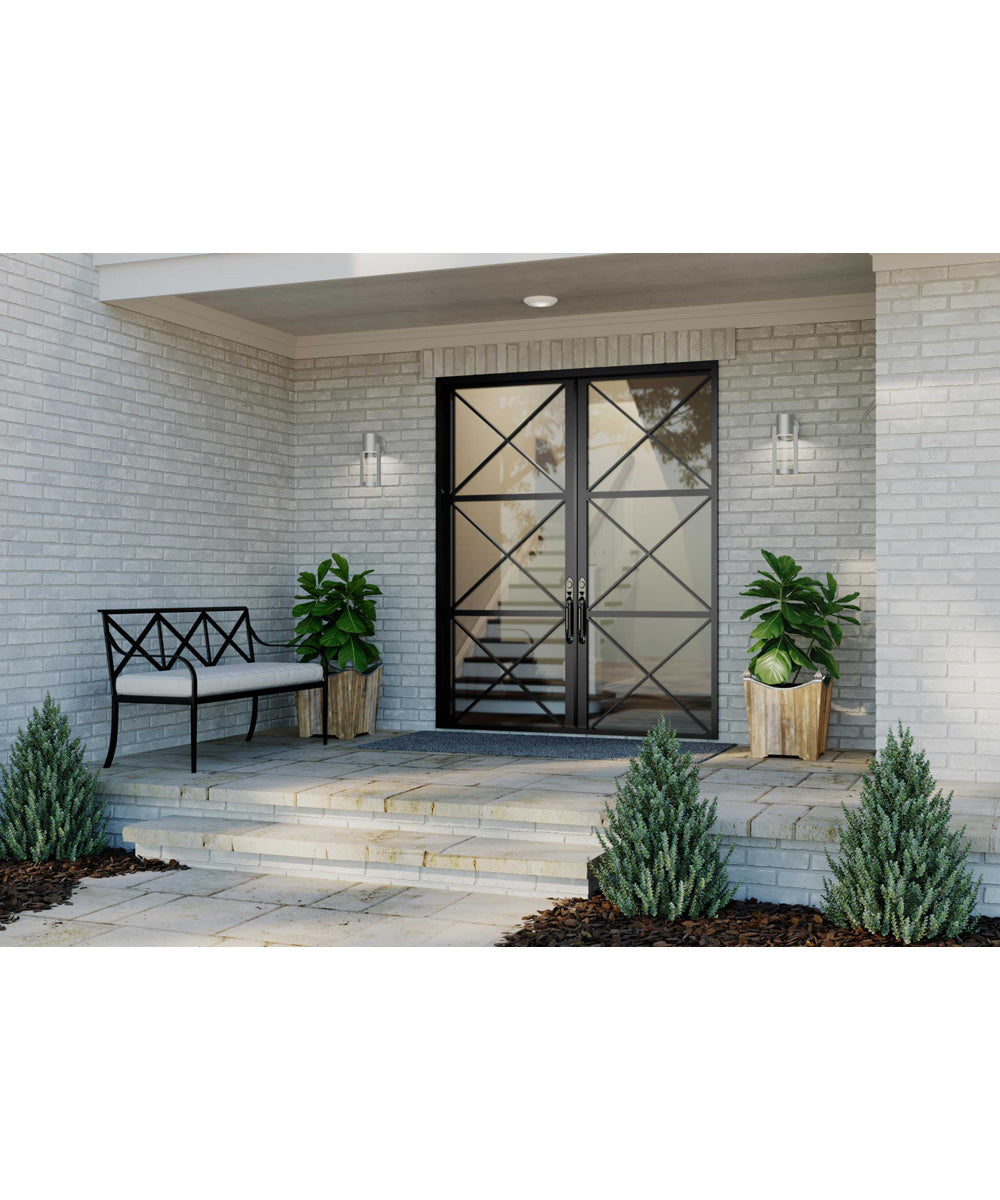 Z-1030 1-Light LED Small Wall Lantern Metallic Gray