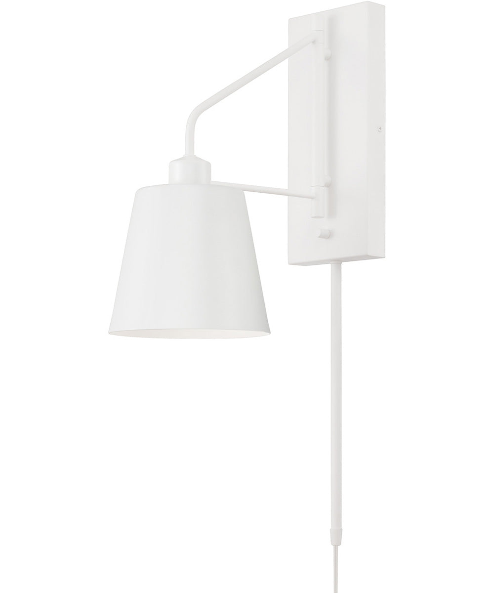 Alden 1-Light Sconce Matte White