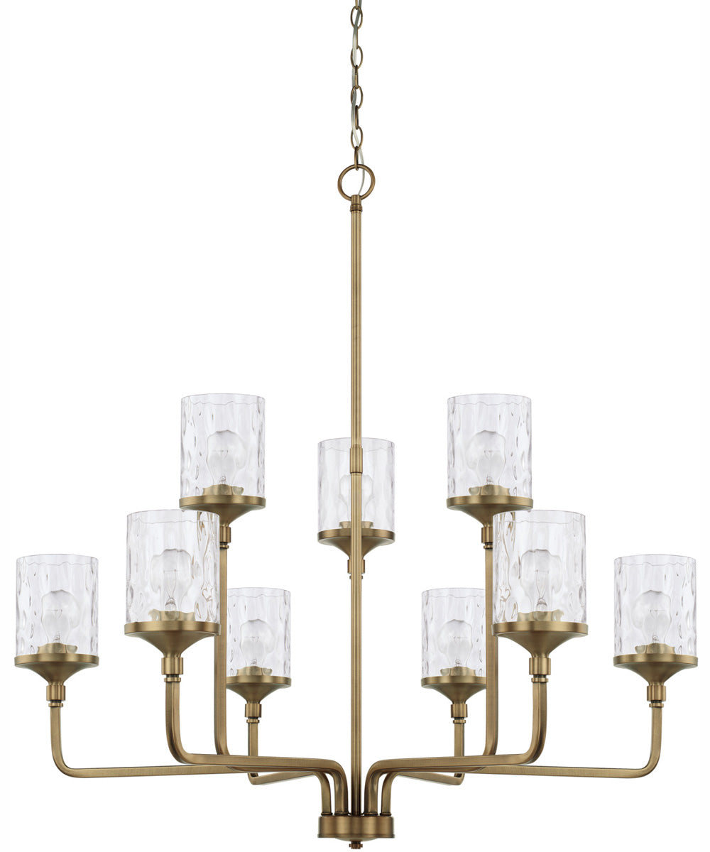 Colton 9-Light Chandelier Aged Brass