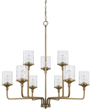 Colton 9-Light Chandelier Aged Brass