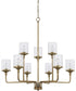 Colton 9-Light Chandelier Aged Brass