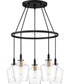 June 5-light Chandelier Earth Black