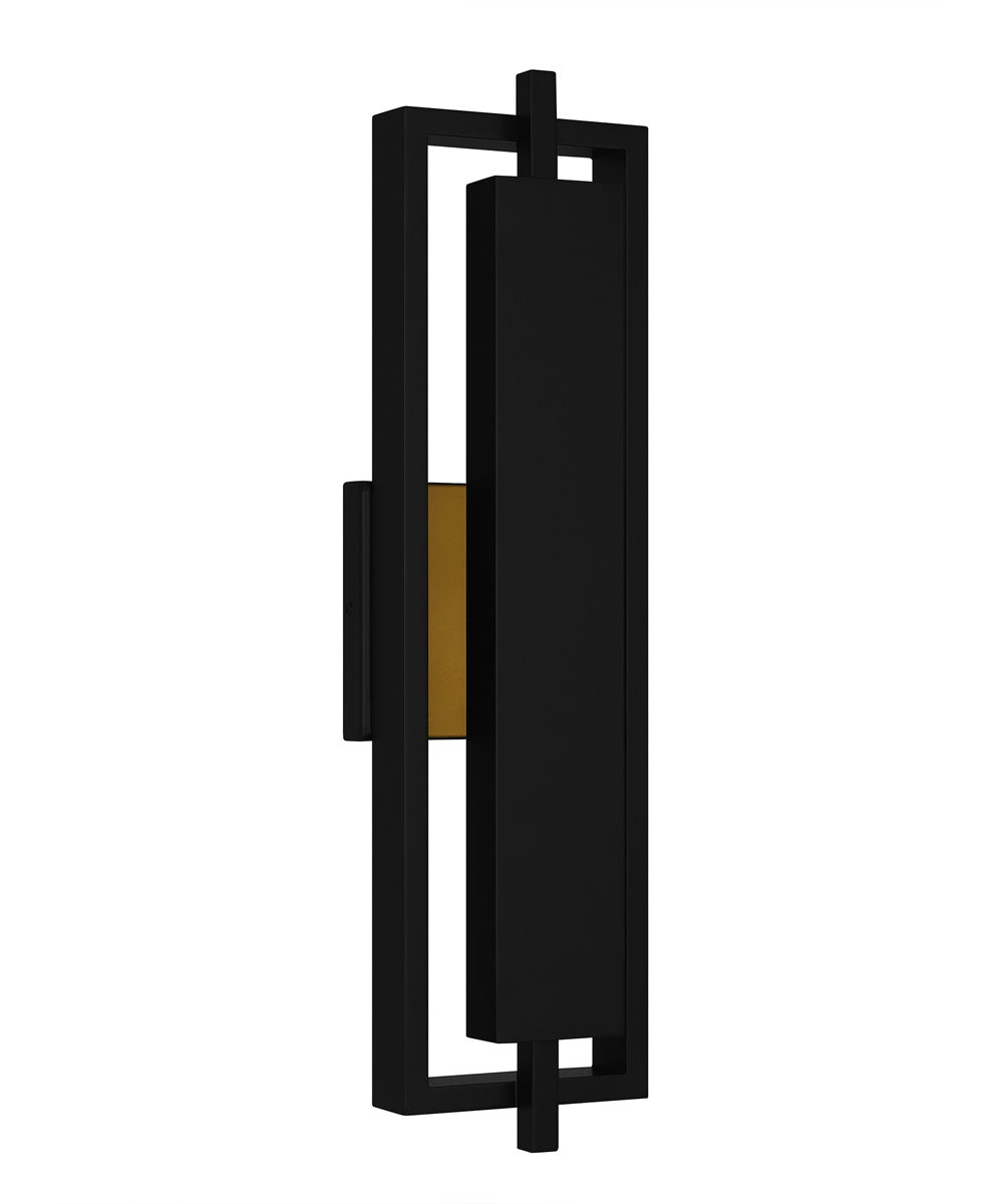 Pointsett Large Outdoor Wall Light  Coastal Armour Aluminum Matte Black