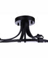 Elliot 3-Light Semi Flush Flat Black
