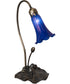 16" High Blue Pond Lily Accent Lamp