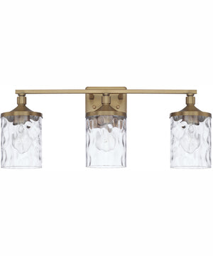 Colton 3-Light Vanity Aged Brass