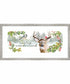 Holiday Deer Collection D by Jennifer Paxton Parker Wood Framed Wall Art Print (25  W x 13  H), Shiplap White Narrow Frame