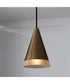 Avant 1-Light Pendant Aged Brass and Black