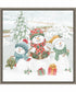Framed Snow Day III by Beth Grove Canvas Wall Art Print (22  W x 22  H), Sylvie Greywash Frame