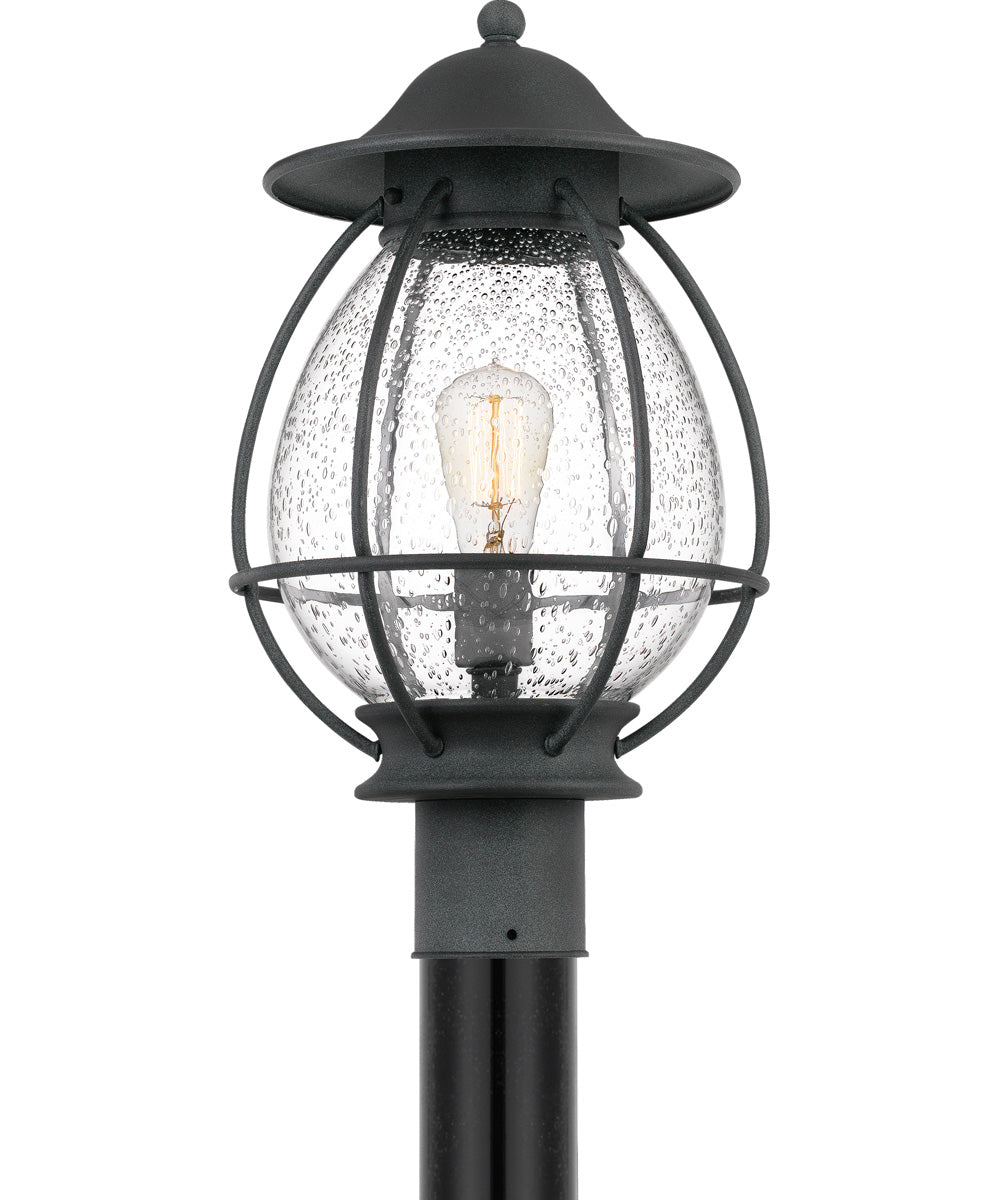 Boston Large 1-light Outdoor Post Light Mottled Black