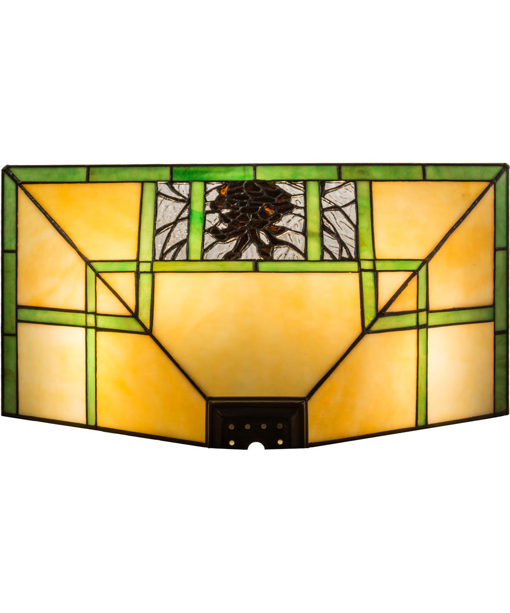 14"W Pinecone Ridge Wall Sconce