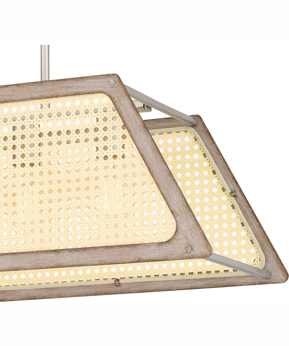 Syrah Medium 5-light Island Light Brushed Nickel