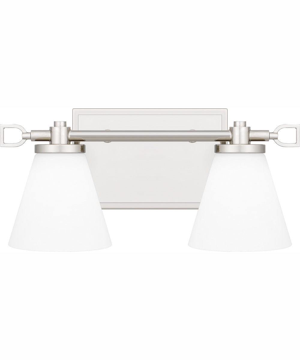 Daniels Medium Bath Light Polished Nickel