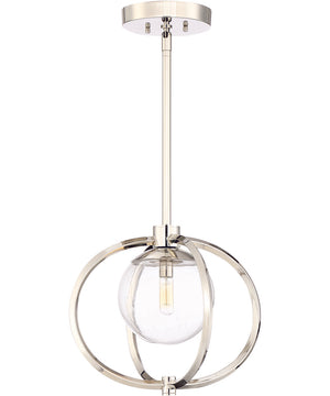 Piltz 1-Light Mini Pendant Polished Nickel