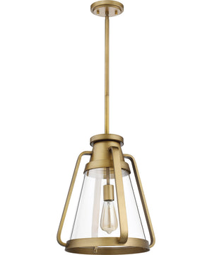 Everett 1-Light Pendant Natural Brass