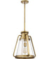 Everett 1-Light Pendant Natural Brass