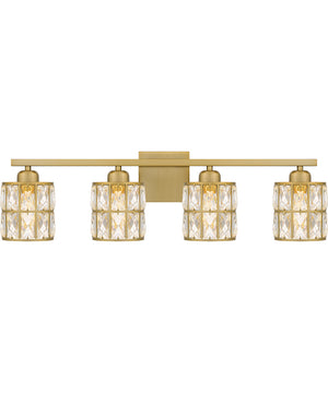 Gibson Extra Large 4-light Bath Light Aged Brass