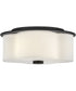Delaney 2-Light Medium Flush Mount in Black