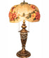27" High Puffy Butterfly & Flowers Table Lamp