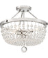 Teresa 4-light Semi Flush Mount Polished Nickel