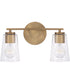 Portman 2-Light Vanity Aged Brass