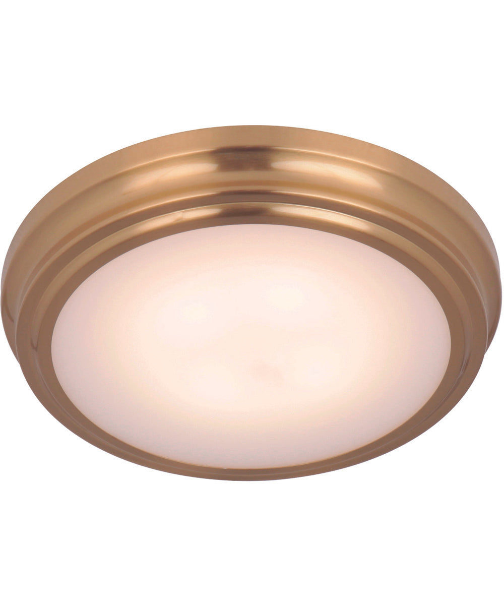 X66 1-Light LED Flushmount Satin Brass