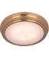 X66 1-Light LED Flushmount Satin Brass