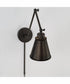 Shay 1-Light Plug In Sconce Oil Rubbed Bronze, 6"W