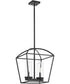 Odeon 2-light Pendant Matte Black