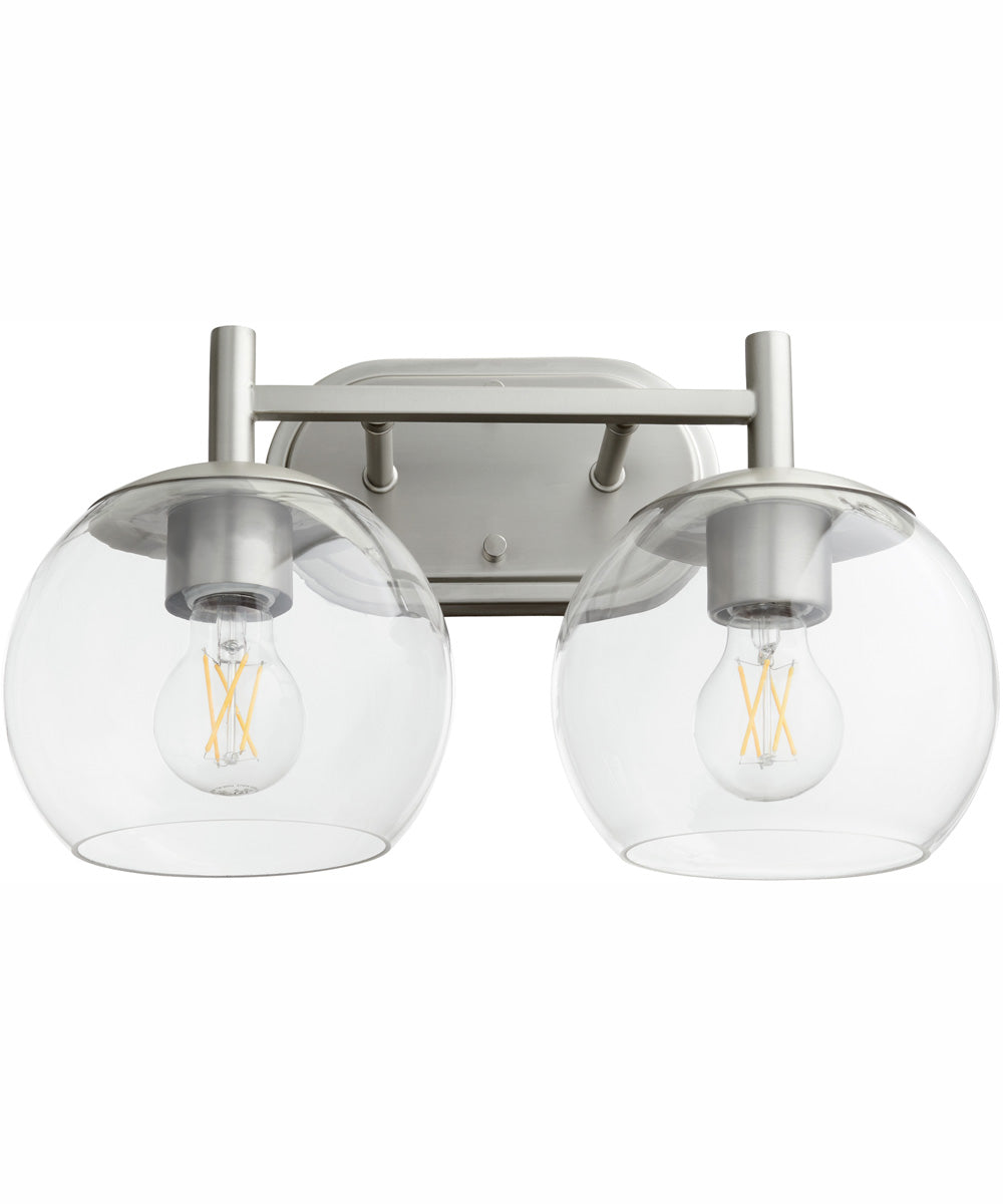 Lyon 2-light Bath Vanity Light Satin Nickel