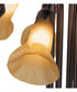 24" High Amber Tiffany Pond Lily 10 Light Table Lamp