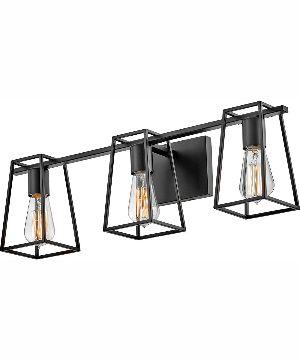 Filmore 3-Light Three Light Vanity in Black