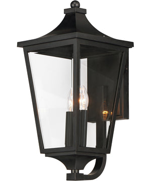 Sutton Place VX Large 2-Light Outdoor Sconce Black