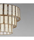 Miramar 7-Light Chandelier Capiz / Natural Aged Brass