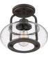 Trilogy Small 1-light Semi Flush Mount Old Bronze