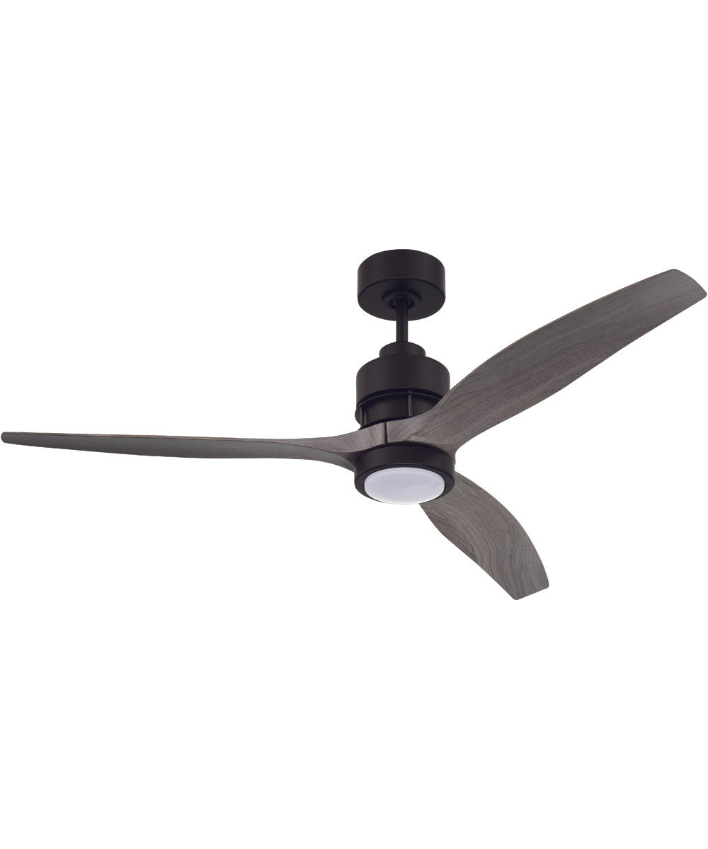 52" Sonnet 1-Light Ceiling Fan Flat Black