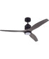 52" Sonnet 1-Light Ceiling Fan Flat Black