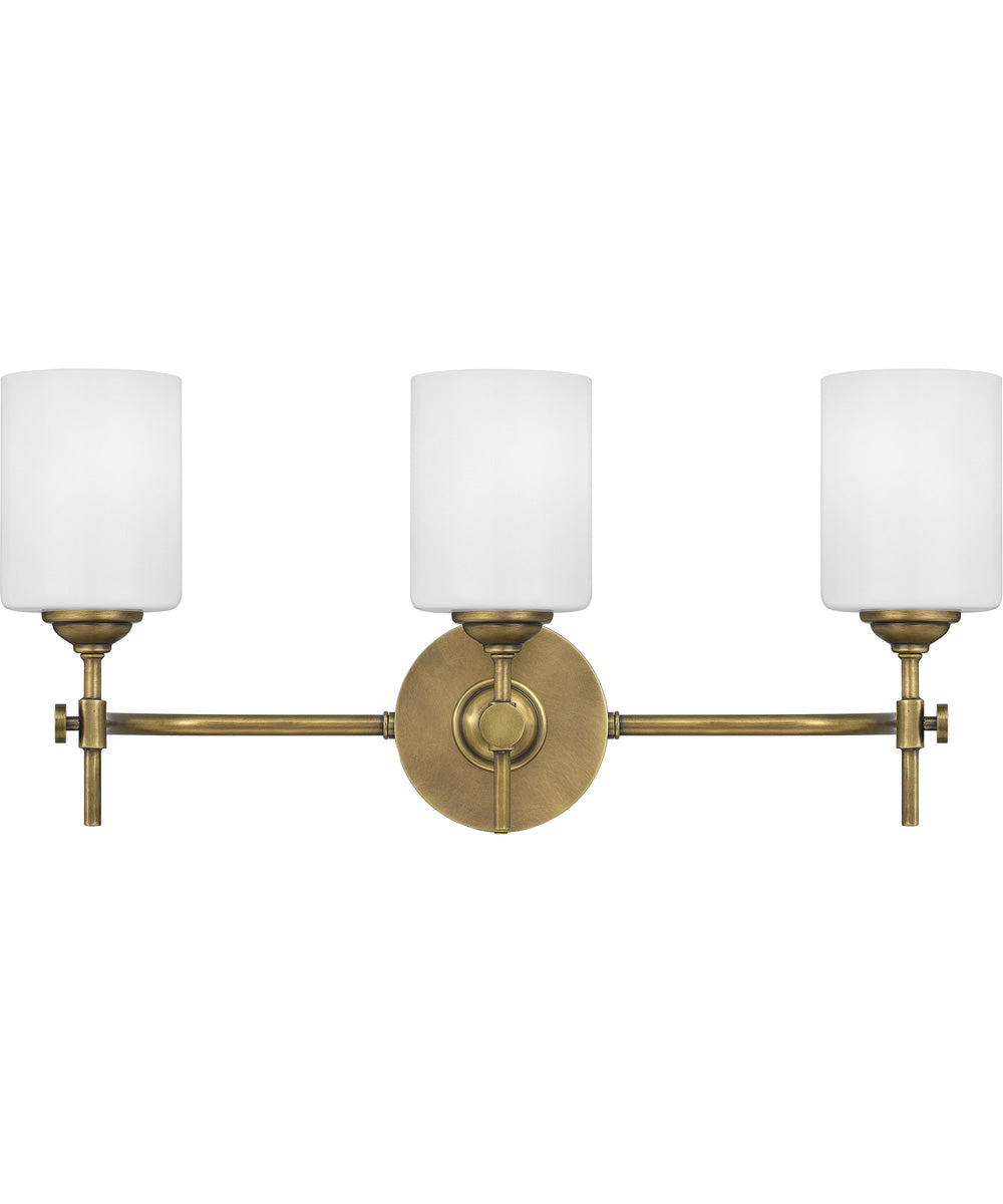 Aria Large 3-light Bath Light Weathered Brass