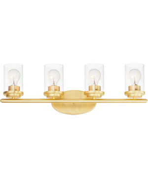 Corona 4-Light Bath Vanity Satin Brass