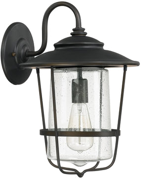 16"H Creekside 1-Light Outdoor Wall Lantern Rain or Shine - Old Bronze