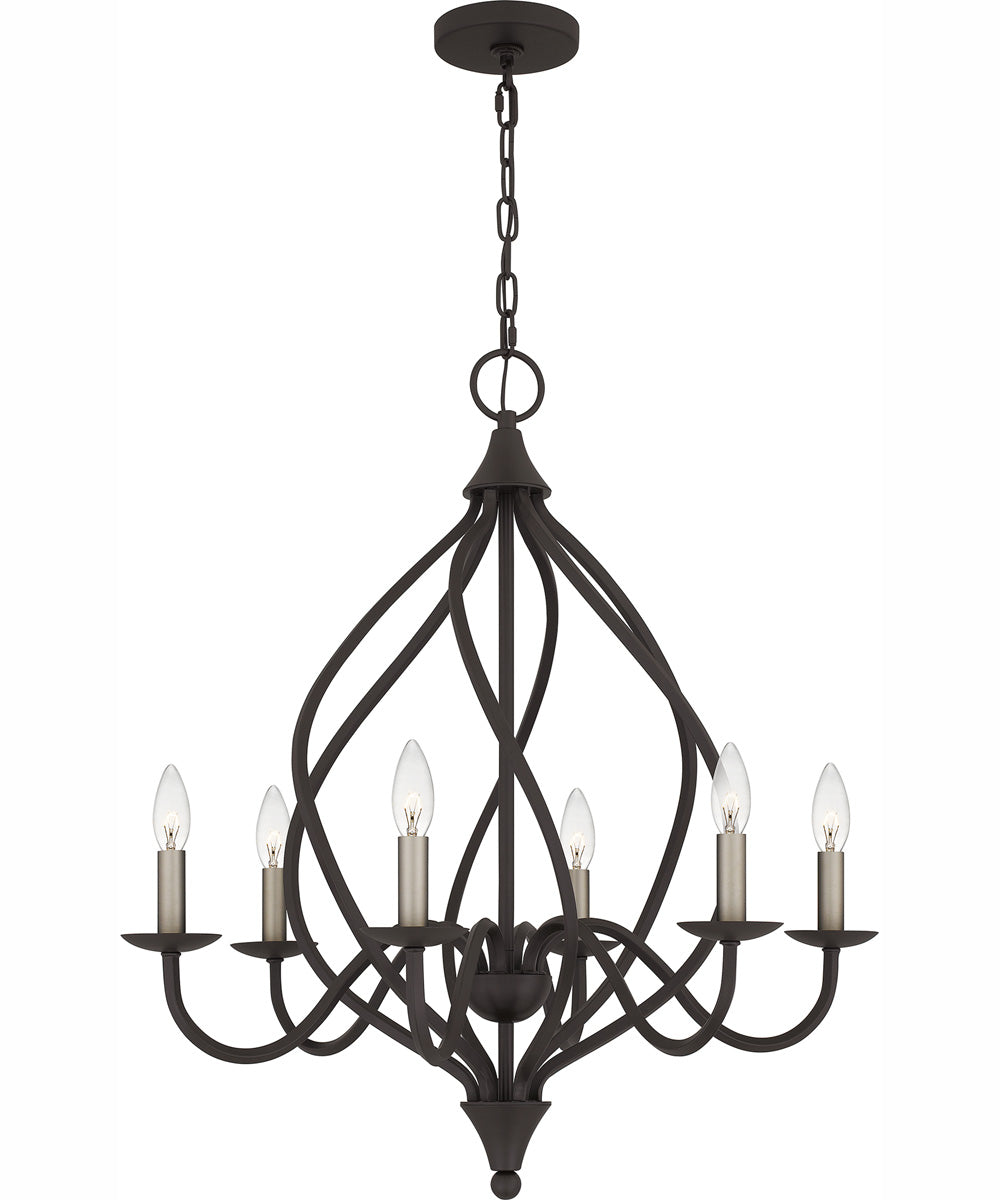 Dupont 6-light Chandelier Old Bronze