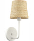Abaca 15'' High 1-Light Sconce - Textured White