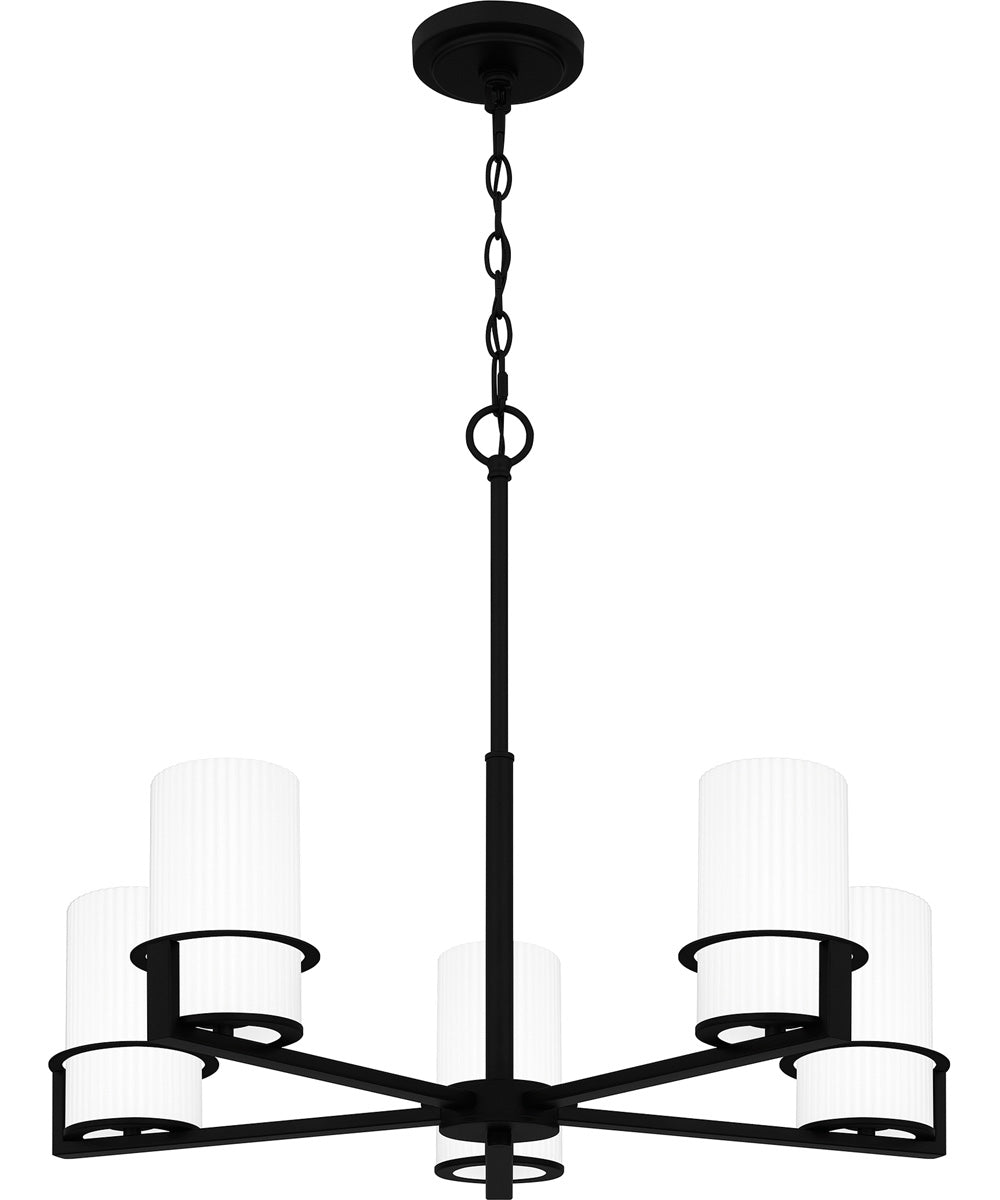 Seymour 5-light Chandelier Matte Black