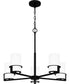 Seymour 5-light Chandelier Matte Black