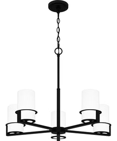 Seymour 5-light Chandelier Matte Black