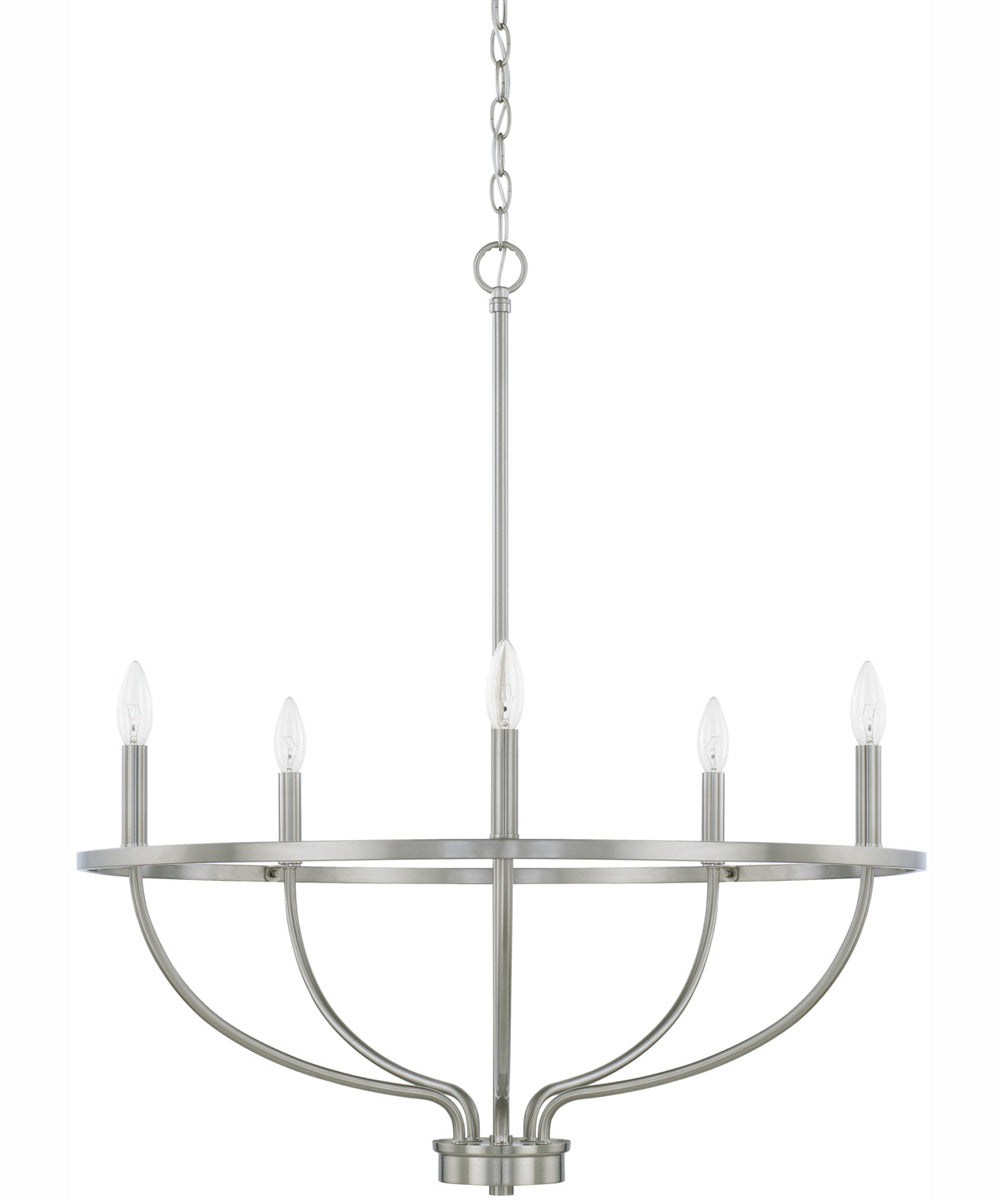 Greyson 5-Light Chandelier Brushed Nickel