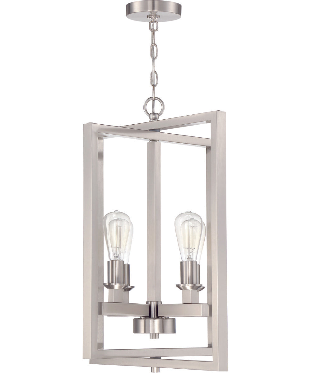Chicago 4-Light Foyer Brushed Polished Nickel