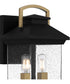 Henderson Small 2-light Outdoor Wall Light  Coastal Armour Aluminum Earth Black